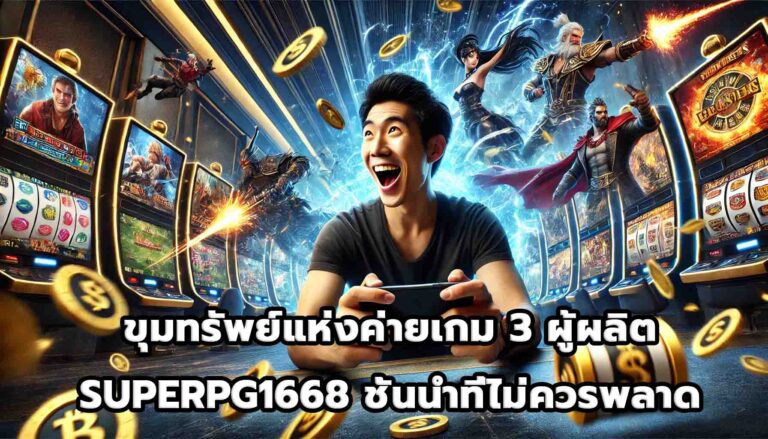 ขุมทรัพย์แห่งค่ายเกม 3 ผู้ผลิต SUPERPG1668ชั้นนำที่ไม่ควรพลาด-6